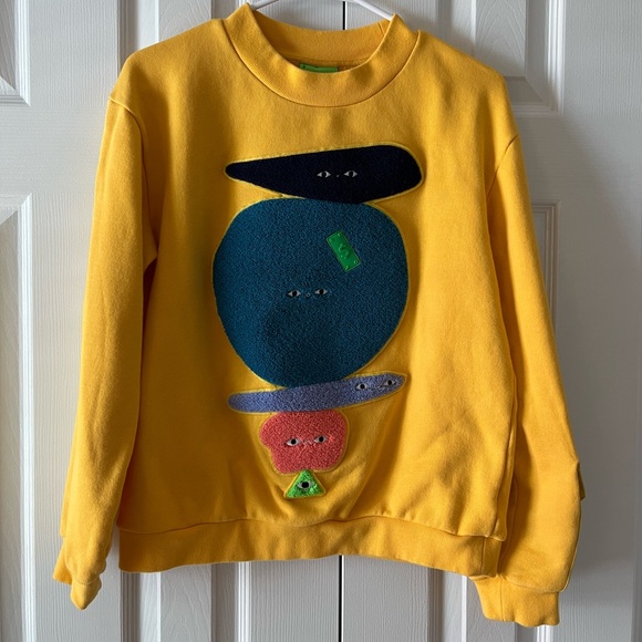 Cash by Cash App Other - Cash By Cash App Unisex‎ Yellow Stacks Sweatshirt Size XS